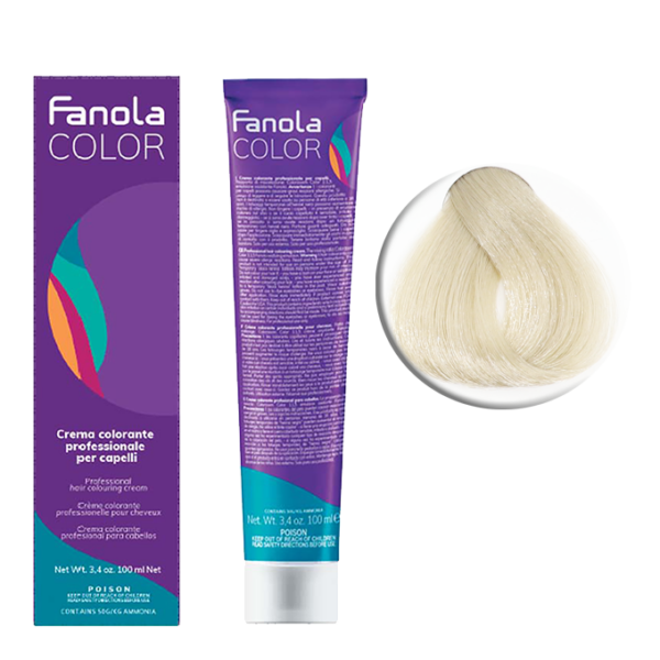 Крем-краска для волос Fanola Color, тон 10.0, самый светлый блонд натуральный, 100 мл