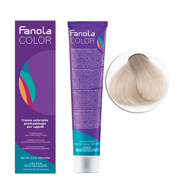 Крем-краска для волос Fanola Color, тон 10.1, самый светлый блонд пепельный, 100 мл