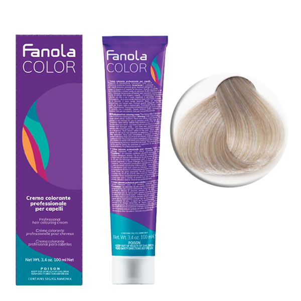Крем-краска для волос Fanola Color, тон 10.11, самый светлый блонд интенсивно-пепельный, 100 мл