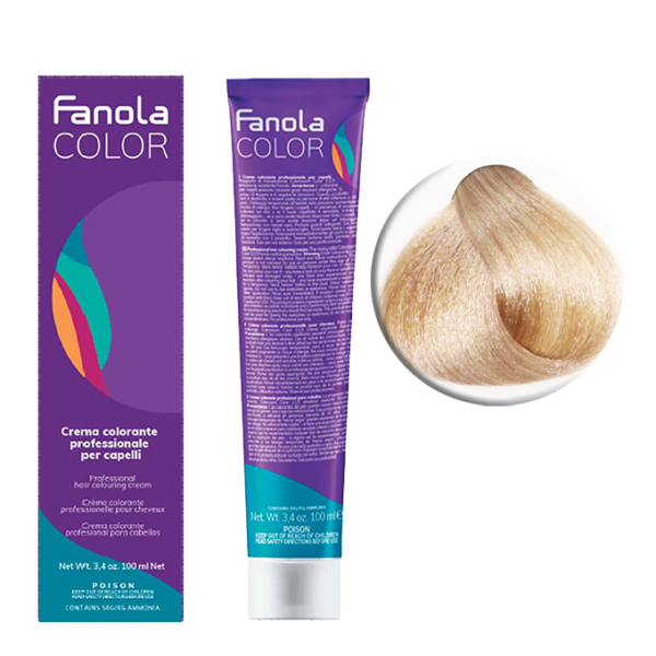 Крем-краска для волос Fanola Color, тон 10.14, самый светлый блонд пепельно-медный, 100 мл