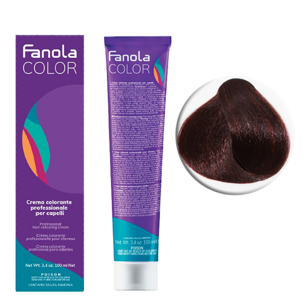 Крем-краска для волос Fanola Color, тон 4.66, брюнет интенсивно-красный, 100 мл
