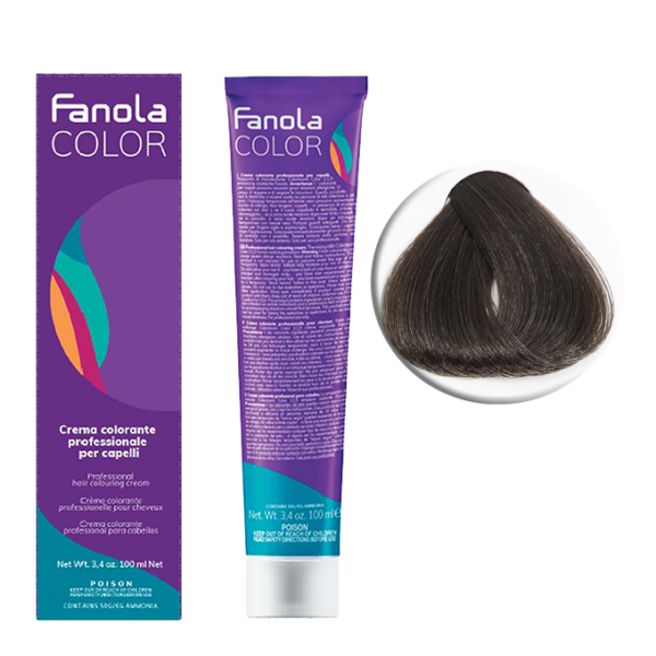 Крем-краска для волос Fanola Color, тон 5.0, светлый брюнет натуральный, 100 Мл