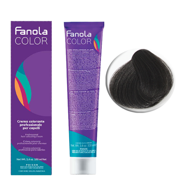 Крем-краска для волос Fanola Color, тон 5.1, светлый брюнет пепельный, 100 мл