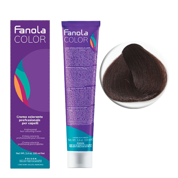 Крем-краска для волос Fanola Color, тон 5.29, светлый брюнет филетово-коричневый, 100 мл