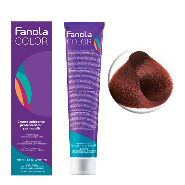 Крем-краска для волос Fanola Color, тон 5.46, светлый брюнет медно-махагоновый, 100 мл