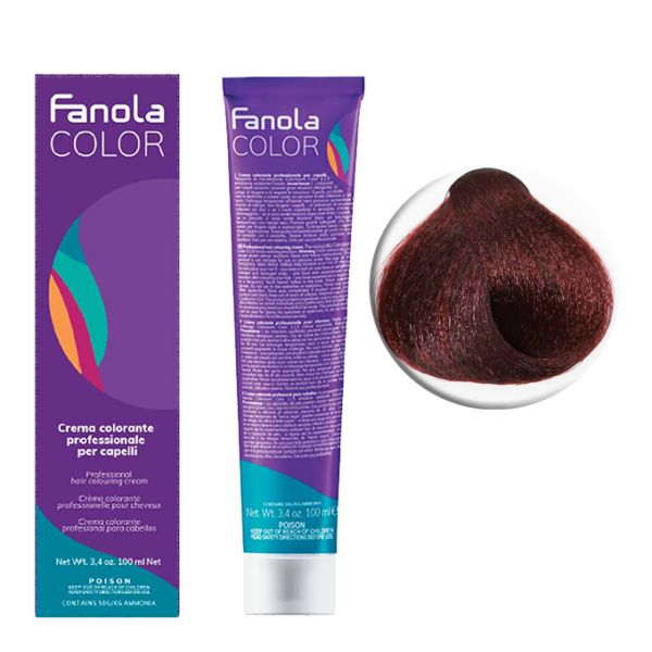 Крем-краска для волос Fanola Color, тон 5.66, светлый брюнет интенсивно-красный, 100 мл