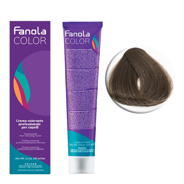 Крем-краска для волос Fanola Color, тон 6.0, темный блонд натуральный, 100 Мл