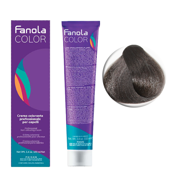 Крем-краска для волос Fanola Color, тон 6.11, темный блонд интенсивно-пепельный, 100 мл
