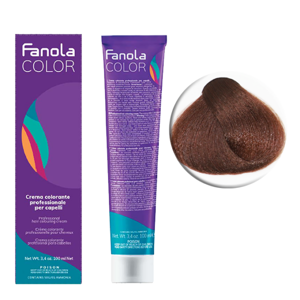 Крем-краска для волос Fanola Color, тон 6.43, темный блонд медно-золотистый, 100 мл
