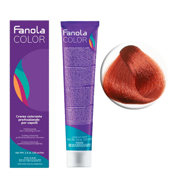 Крем-краска для волос Fanola Color, тон 6.46, темный блонд медно-красный, 100 мл