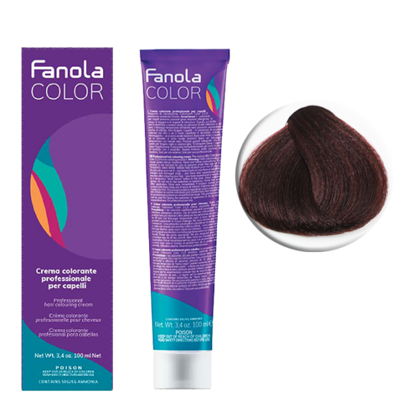 Крем-краска для волос Fanola Color, тон 6.5, темный блонд махагоновый, 100 мл