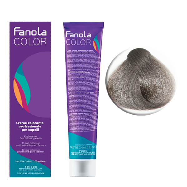 Крем-краска для волос Fanola Color, тон 7.11, cредний блонд интенсивно-пепельный, 100 мл