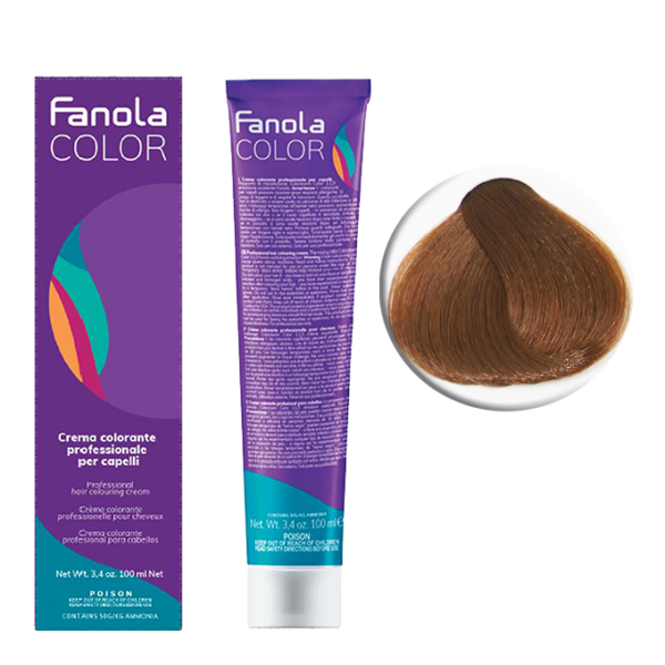 Крем-краска для волос Fanola Color, тон 7.13, средний блонд пепельно-золотистый, 100 мл
