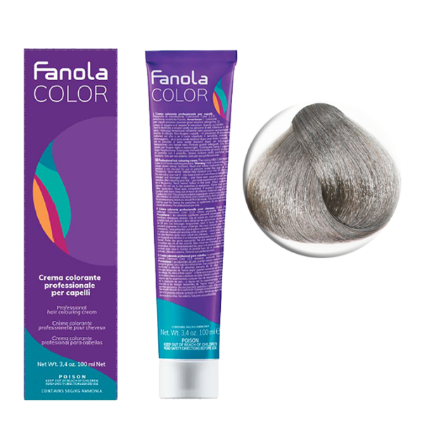 Крем-краска для волос Fanola Color, тон 8.11, блонд интенсивно-пепельный, 100 мл