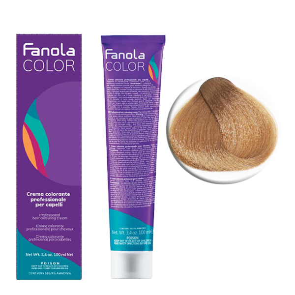 Крем-краска для волос Fanola Color, тон 8.14, блонд пепельно-медный, 100 мл