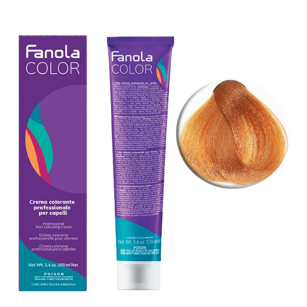 Крем-краска для волос Fanola Color, тон 8.43, блонд медно-золотистый, 100 мл