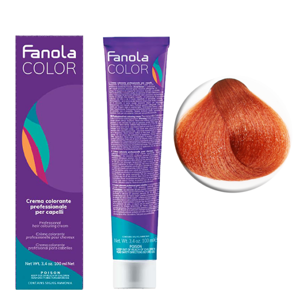 Крем-краска для волос Fanola Color, тон 8.44, блонд интенсивно-медный, 100 мл