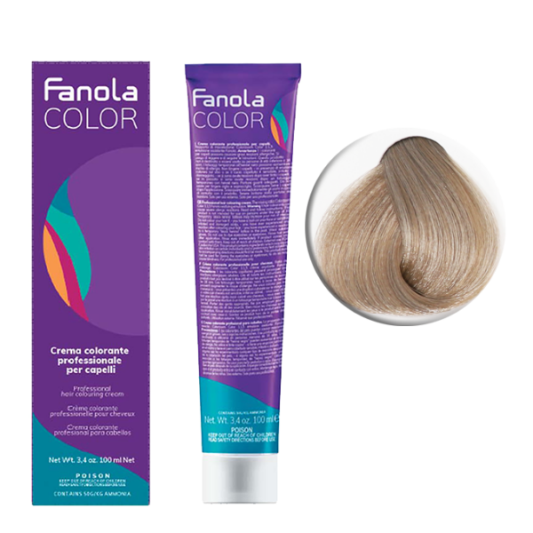 Крем-краска для волос Fanola Color, тон 9.1, светлый блонд пепельный, 100 мл
