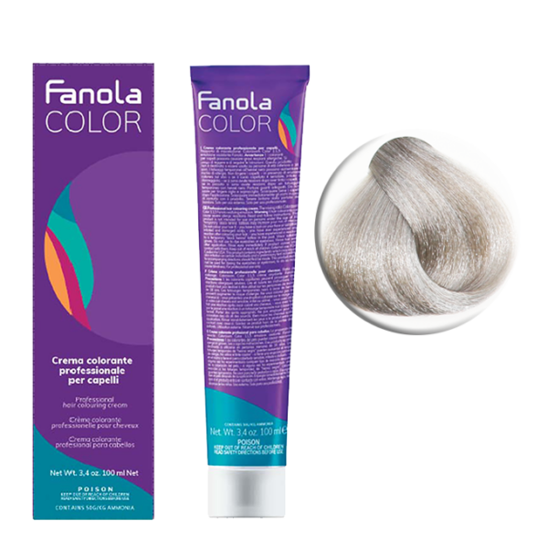Крем-краска для волос Fanola Color, тон 9.11, светлый блонд интенсивно-пепельный, 100 мл
