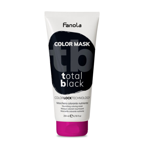 Оттеночная маска для волос Fanola Color Mask черная, 200 мл