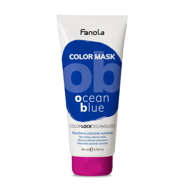 Оттеночная маска для волос Fanola Color Mask голубая, 200 мл