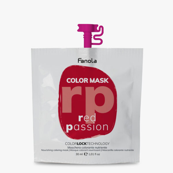 Оттеночная маска для волос Fanola Color Mask красная, 30 мл