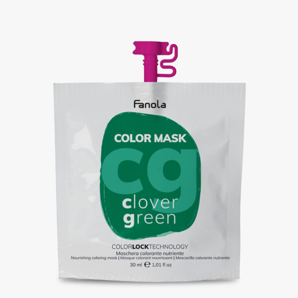 Оттеночная маска для волос Fanola Color Mask зеленая, 30 мл