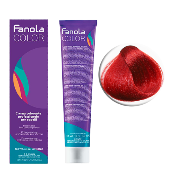 Крем-краска для волос Fanola Color, бустер красный, 100 мл