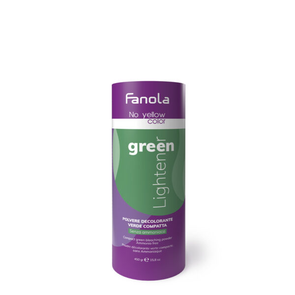Зеленый обесцвечивающий порошок Fanola Green Lightener, 450 гр