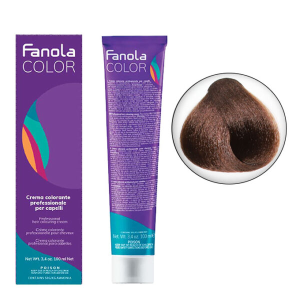Крем-краска для волос Fanola Color, тон 6.34, темный блонд махагоновый, 100 мл