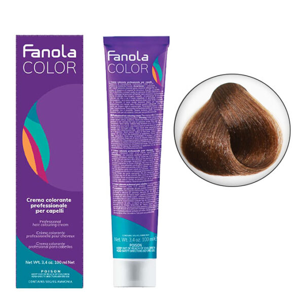 Крем-краска для волос Fanola Color, тон 7.34, темный блонд махагоновый, 100 мл