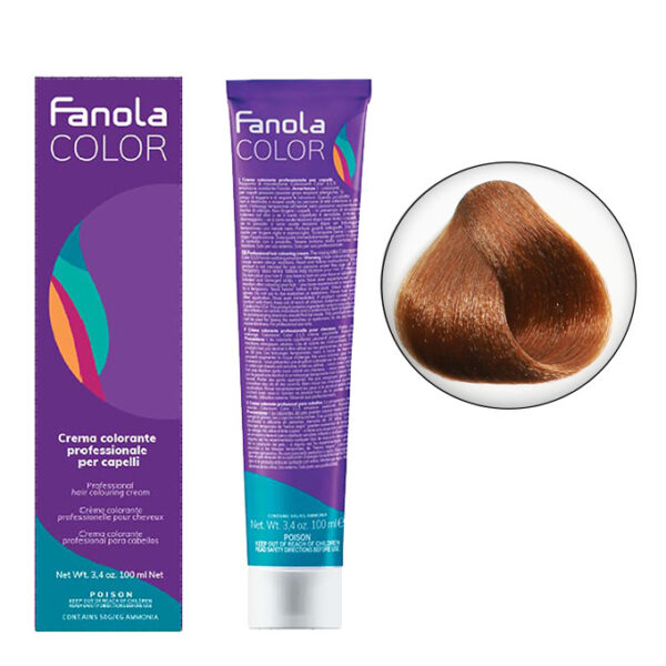 Крем-краска для волос Fanola Color, тон 8.34, темный блонд махагоновый, 100 мл