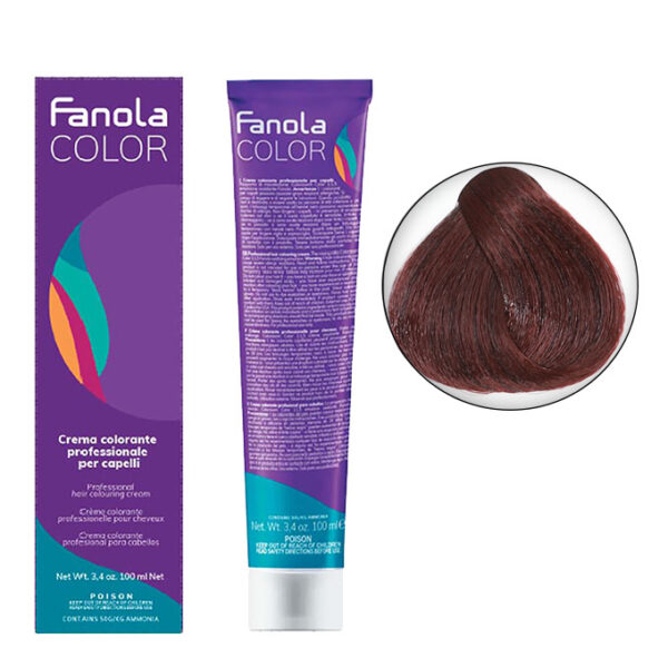 Крем-краска для волос Fanola Color, тон 5.6, темный блонд махагоновый, 100 мл