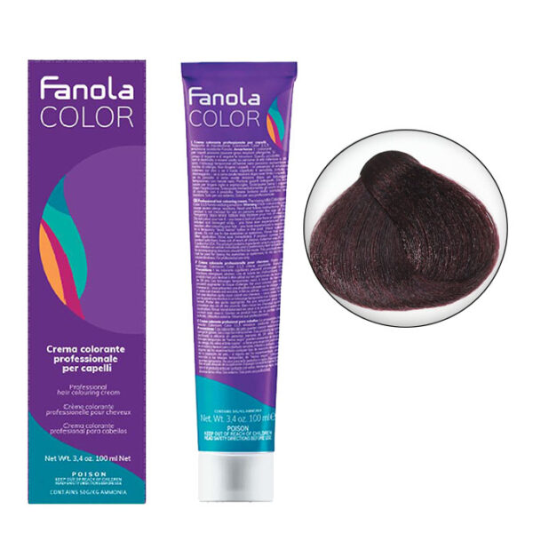 Крем-краска для волос Fanola Color, тон 6.2, темный блонд махагоновый, 100 мл