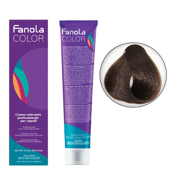 Крем-краска для волос Fanola Color, тон 5.00, темный блонд махагоновый, 100 мл